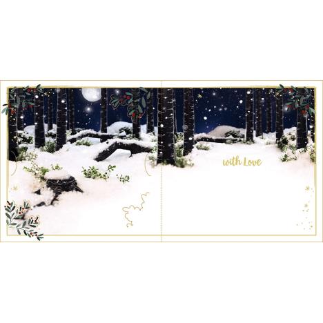 3D Holographic Keepsake Christmas Wishes Me to You Bear Christmas Card Extra Image 1